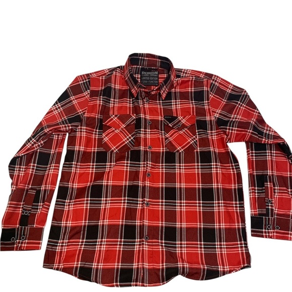 Dixxon Flannel Company Other - Dixxon Flannel Co Red Black Plaid Button Down Shirt Long Sleeve Workwear SZ XL